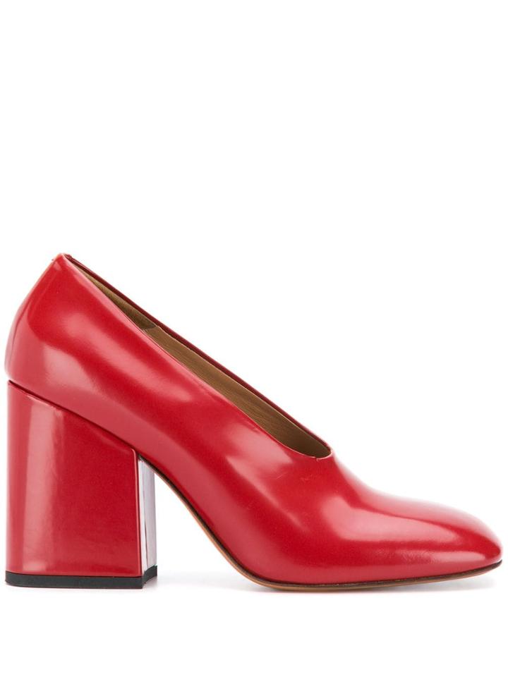 Marni High Wedge Pumps - Red