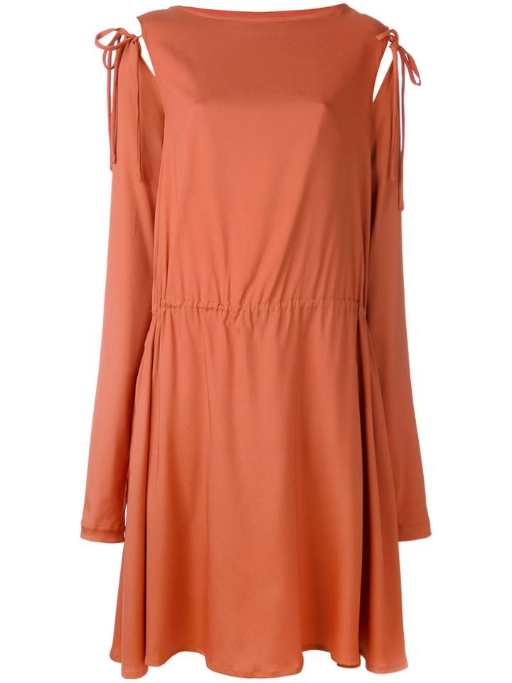 Société Anonyme Tied Sleeve Dress - Yellow & Orange