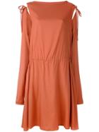 Société Anonyme Tied Sleeve Dress - Yellow & Orange