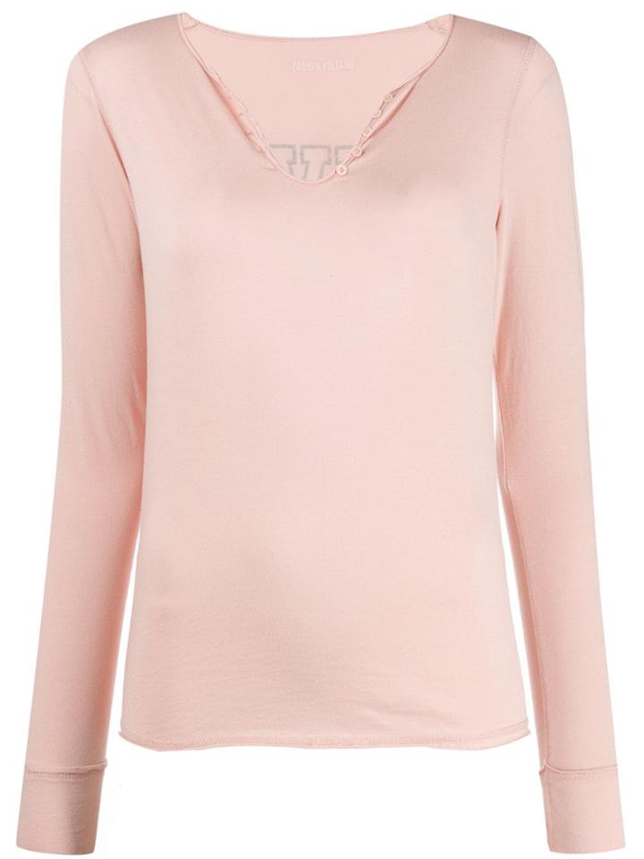 Zadig & Voltaire Live Love Rock Top - Pink