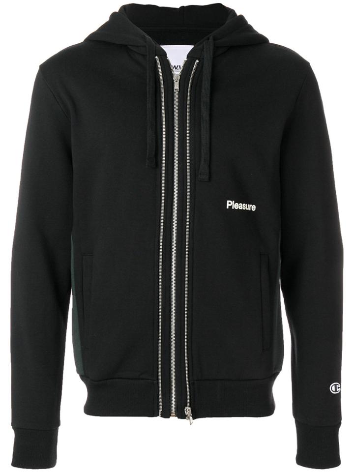 Champion X Wood Wood Pleasure Zip Front Hoodie - Blue