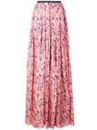 Carolina Herrera Flower Bud Ball Skirt - Pink & Purple