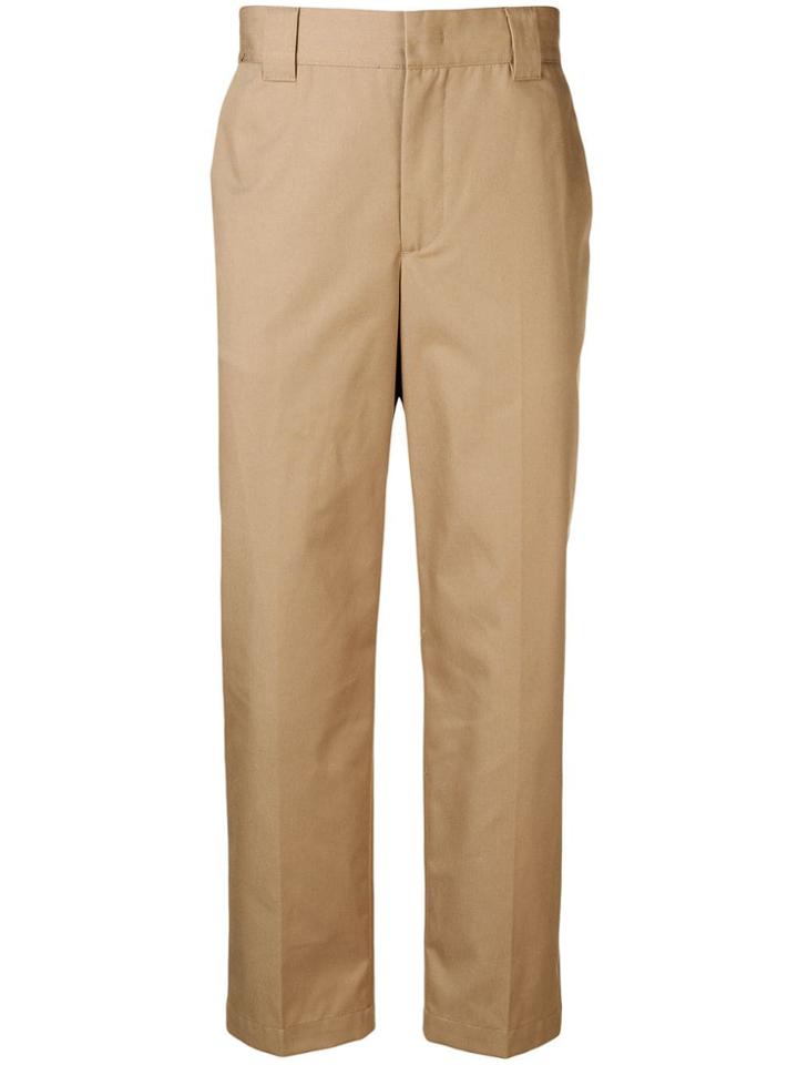 Msgm Straight-leg Trousers - Neutrals