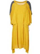 Zambesi Colour-block Flared Dress - Yellow & Orange