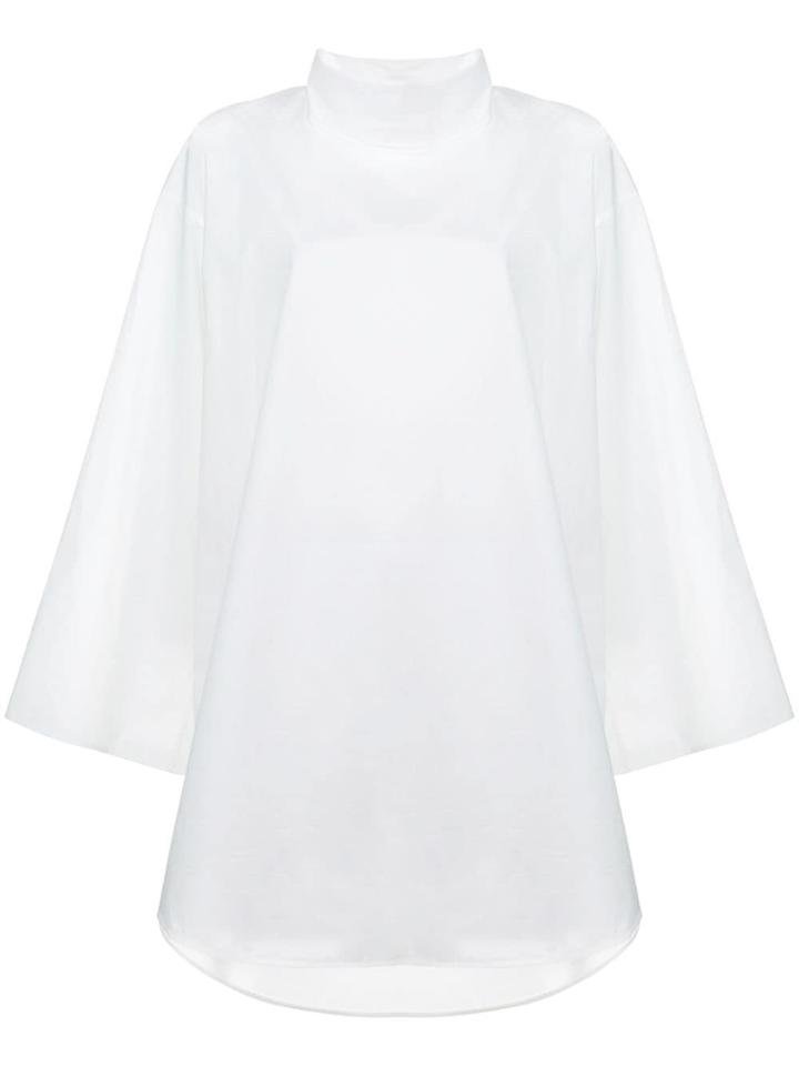 Mm6 Maison Margiela High Neck Mini Dress - White