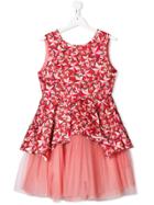 Elisabetta Franchi La Mia Bambina Star Print Dress - Pink