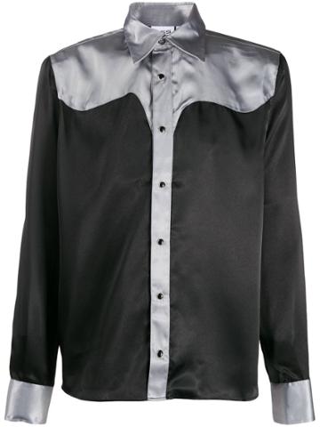 Sss World Corp Western Contrast Shirt - Black