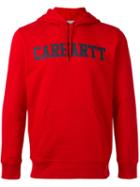 Carhartt - Logo Print Hoodie - Men - Cotton - S, Red, Cotton