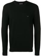 Emporio Armani Long Sleeve Jumper - Black