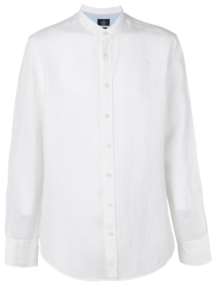 Hackett - Plain Shirt - Men - Linen/flax - Xl, White, Linen/flax
