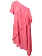 Lanvin Ruffled One-shoulder Dress - Pink