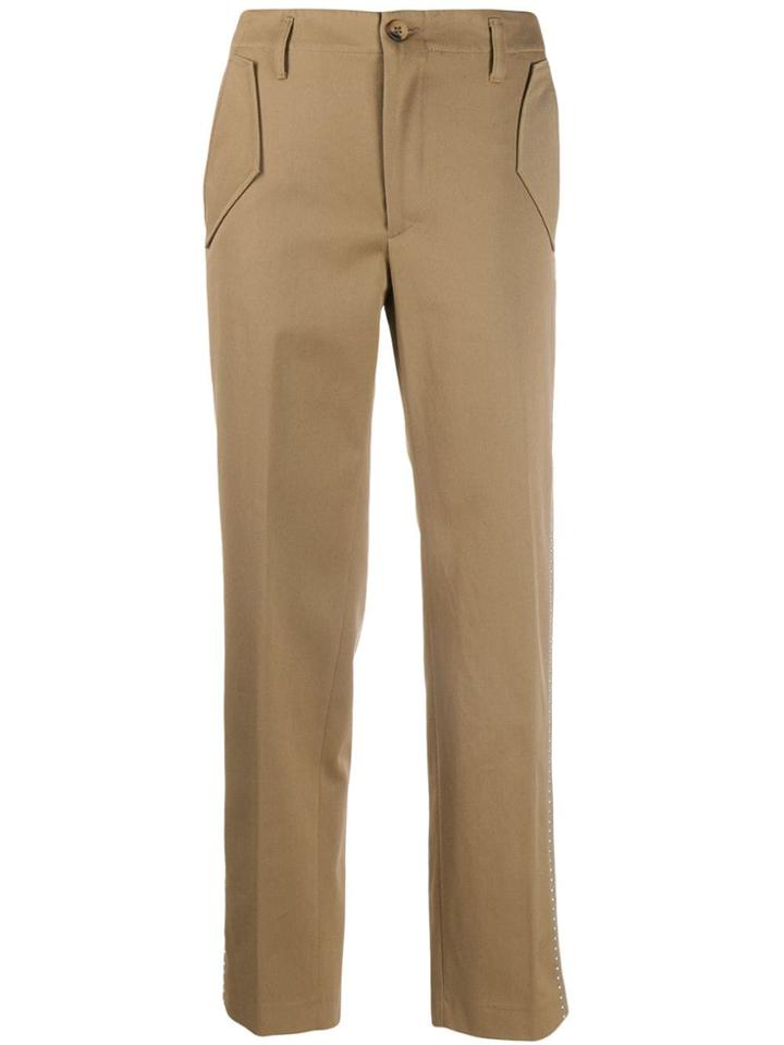 Golden Goose Studded High Waisted Trousers - Neutrals