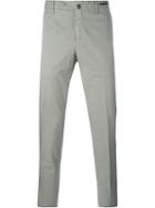 Pt01 Slim Fit Trousers, Men's, Size: 46, Grey, Cotton/linen/flax/spandex/elastane
