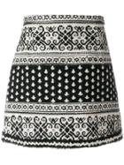 Moncler Gamme Rouge Jacquard Skirt - Black