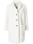 Thom Browne Reversible Dyed Shearling Sack Overcoat - White