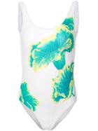 Onia Kelly Printed Swimsuit - White