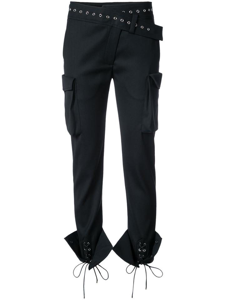 Monse Slim-fit Pocket Trousers - Black