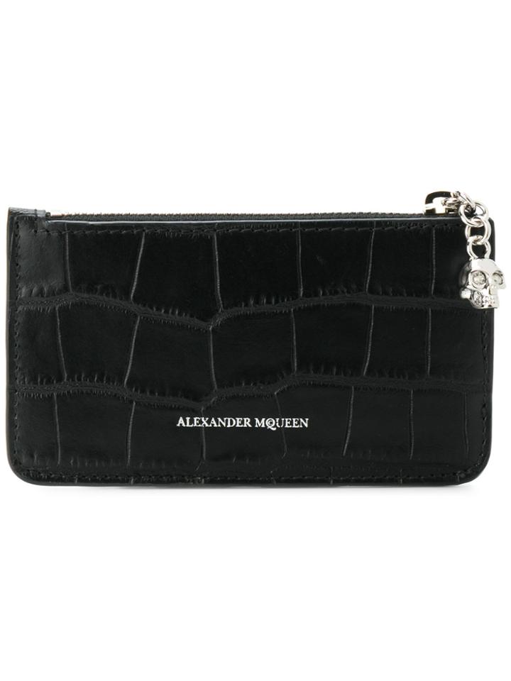Alexander Mcqueen Zipped Cardholder - Black