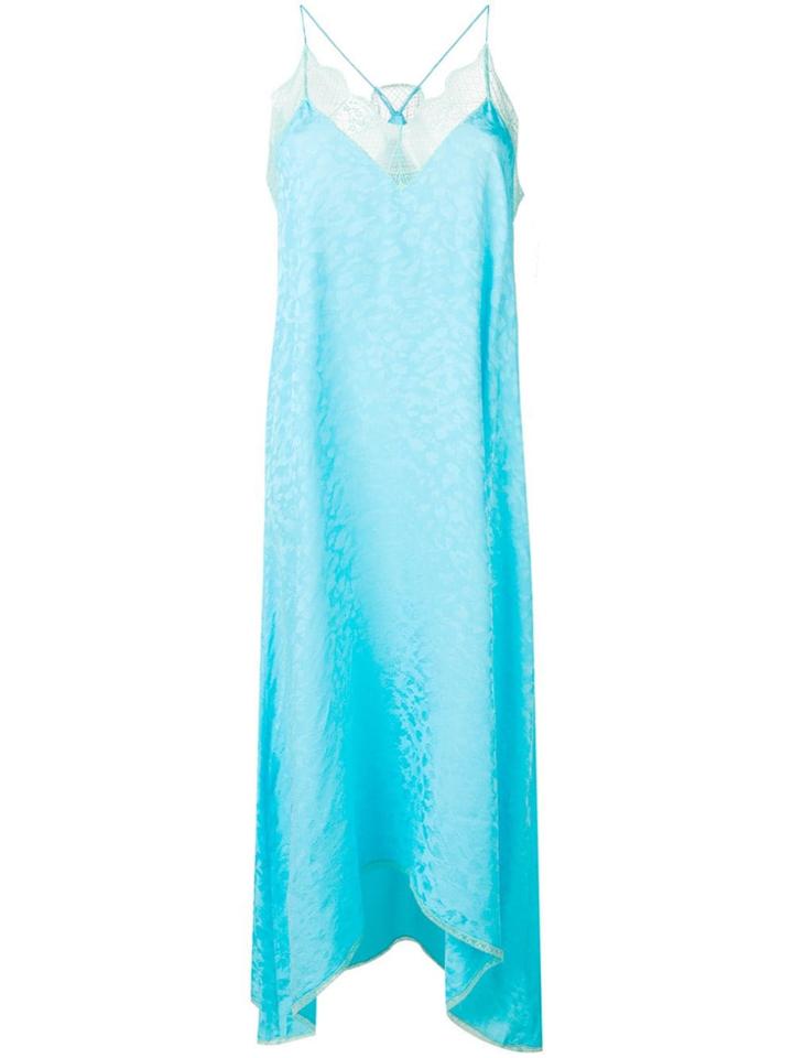 Zadig & Voltaire Leo Jacquard Midi Dress - Blue