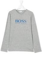 Boss Kids Teen Long Sleeved T-shirt - Grey