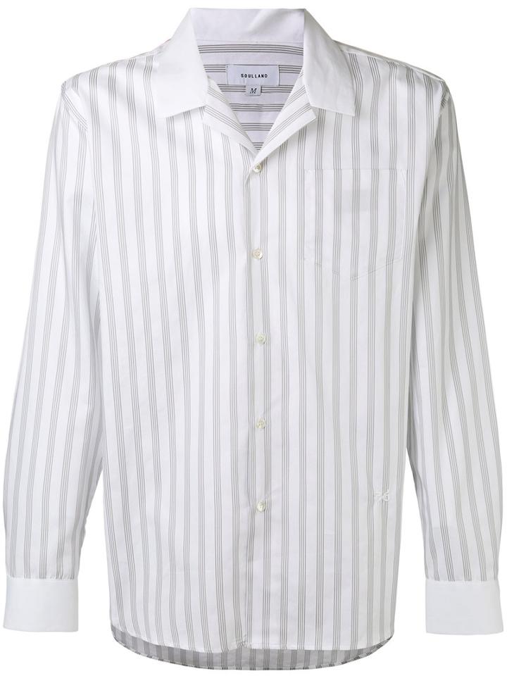 Soulland - Bai Shirt - Men - Cotton - M, Grey, Cotton