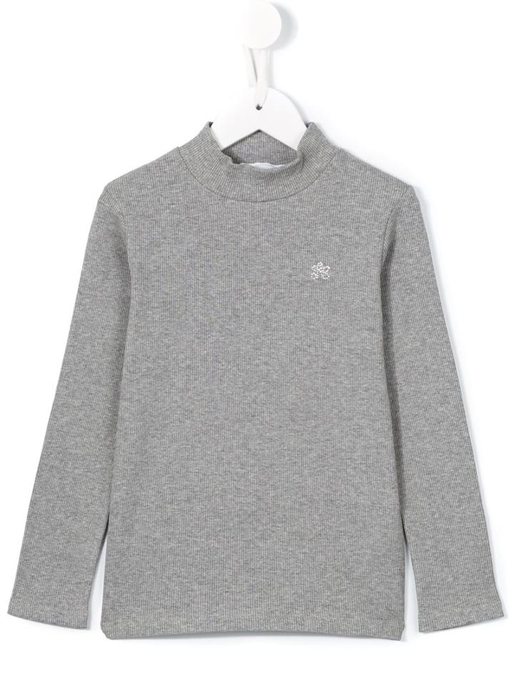 Tartine Et Chocolat Funnel Neck Top, Girl's, Size: 6 Yrs, Grey