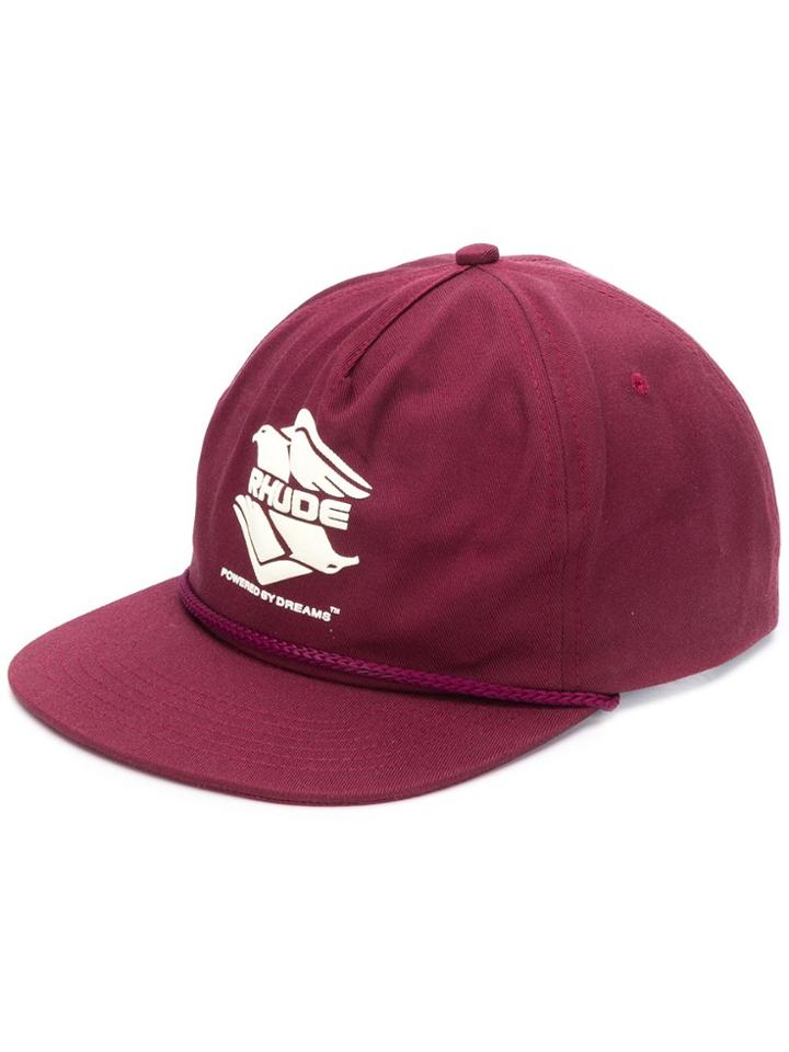 Rhude Logo Patch Cap - Red