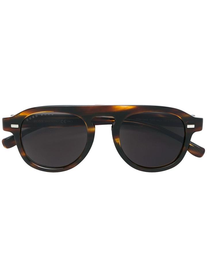 Boss Hugo Boss Tortoiseshell-effect Round Sunglasses - Brown