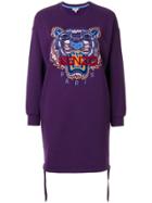 Kenzo Tiger Sweatshirt Dress - Purple