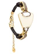 Camila Klein Triangle Leather Bracelet - Gold