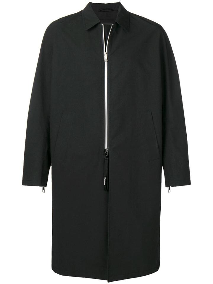 Neil Barrett Oversized Midi Coat - Black