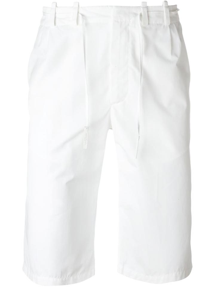 Maison Margiela Tie Fastening Shorts, Men's, Size: 46, White, Cotton