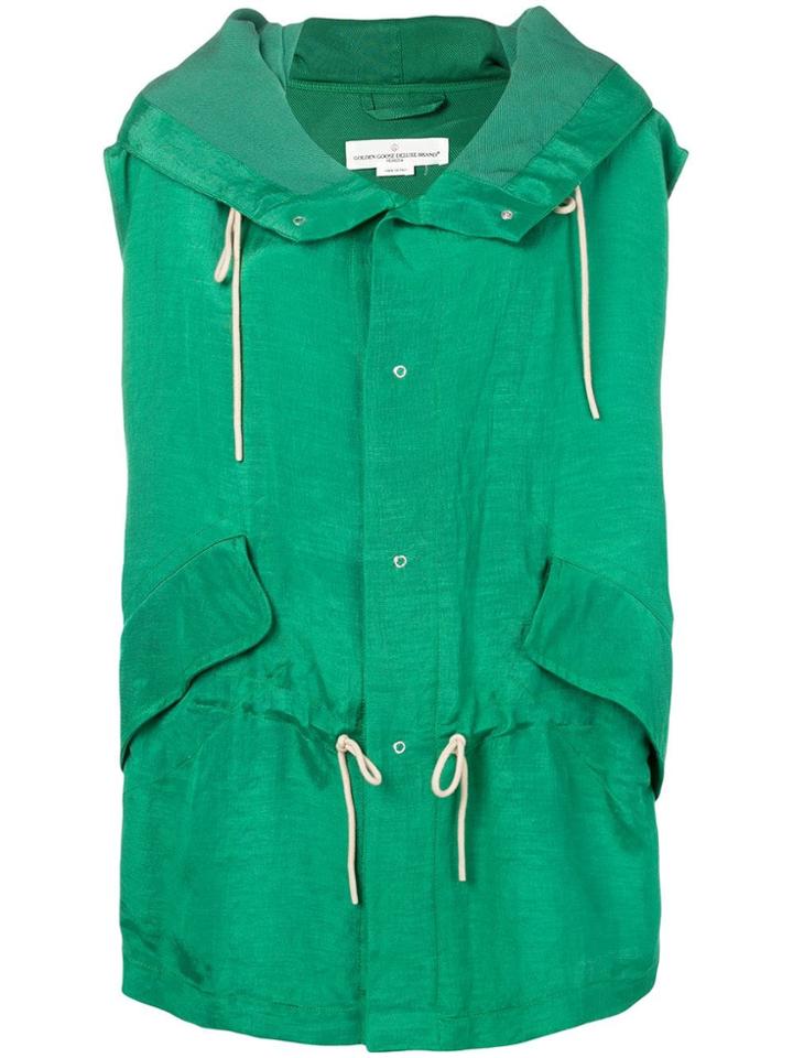 Golden Goose Drawstring Gilet Jacket - Green