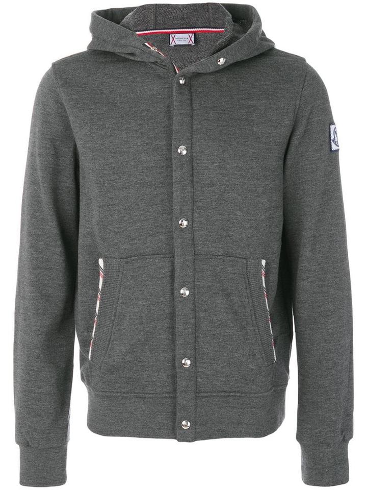 Moncler Button Up Hoodie - Grey