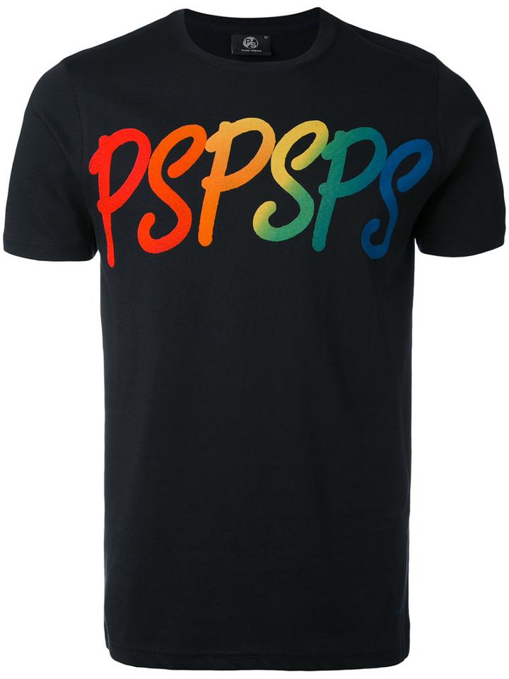 Ps By Paul Smith - 'ps' Print T-shirt - Men - Cotton - M, Black, Cotton