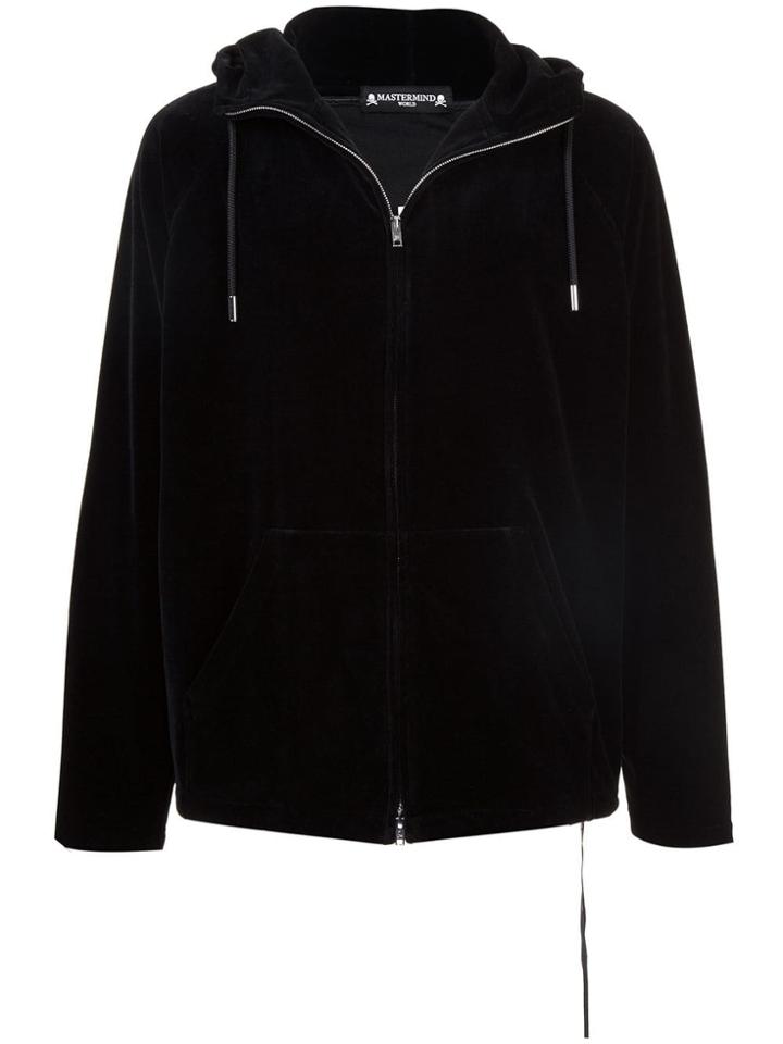 Mastermind Japan Skull Print Zipped Hoodie - Black