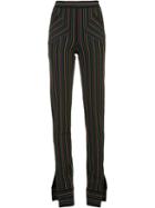 J.w.anderson Striped Trousers, Women's, Size: Small, Black, Cotton