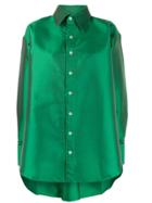 Matthew Adams Dolan Oversized Satin-twill Shirt - Green