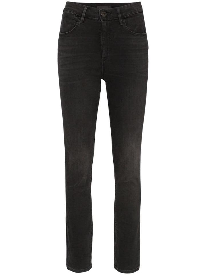3x1 Channel Seam Skinny Jeans - Black