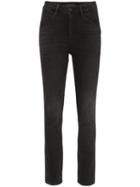 3x1 Channel Seam Skinny Jeans - Black