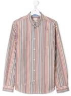 Paul Smith Junior - Striped Poplin Shirt - Kids - Cotton - 16 Yrs