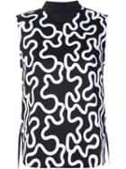 J.w. Anderson Printed Mock Neck Top