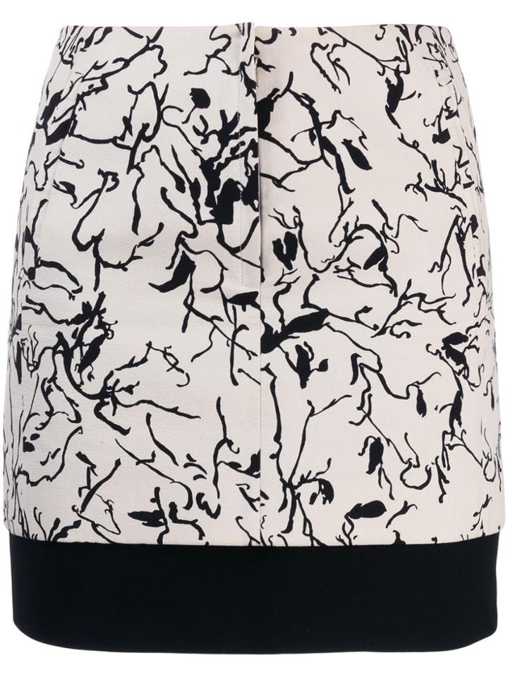 Balenciaga Vintage 2000's Printed Mini Skirt - White