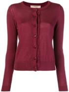 Twin-set Long-sleeve Fitted Cardigan - Red