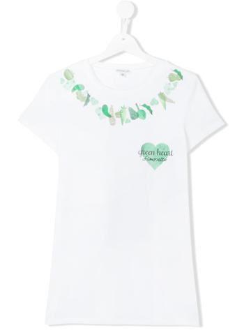 Simonetta Green Heart T-shirt - White