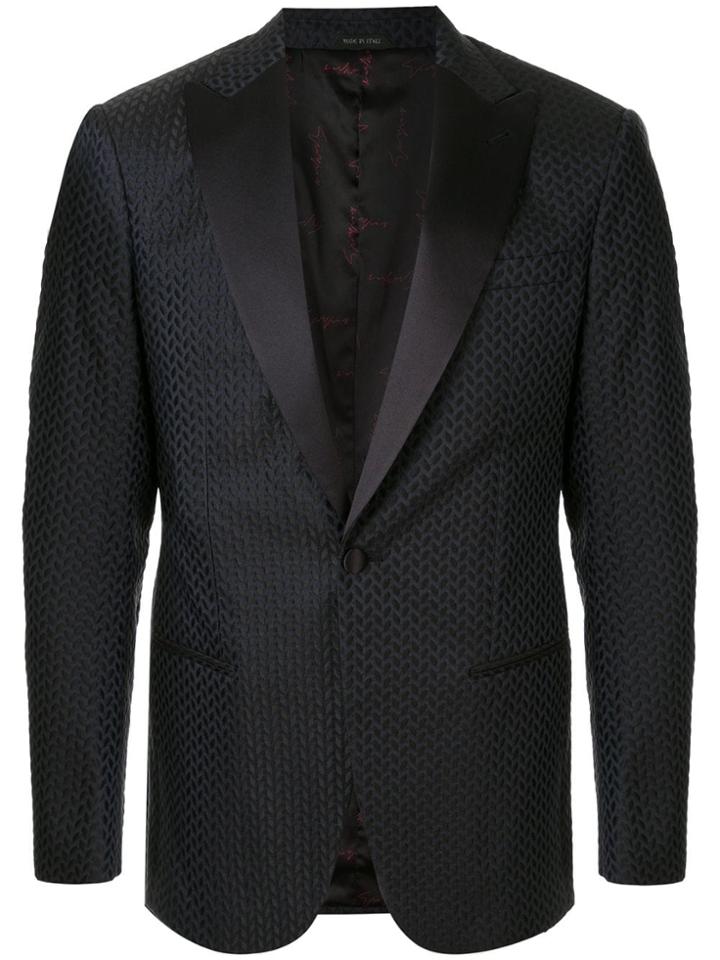 Giorgio Armani All-over Texture Blazer - Blue