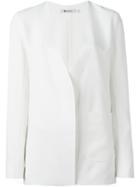 T By Alexander Wang Open Front Blazer, Women's, Size: 4, White, Polyester