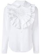 Comme Des Garçons Ruffled Shirt, Women's, Size: Small, White, Cotton