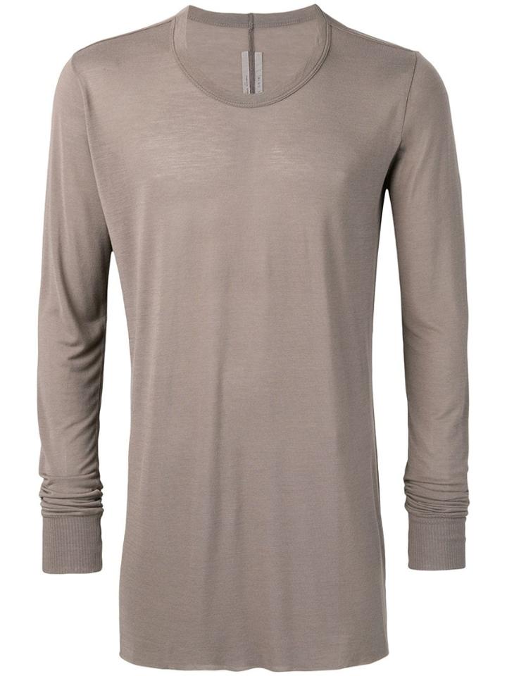 Rick Owens Plain T-shirt - Neutrals