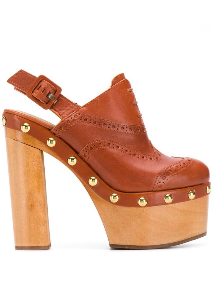 Tommy Hilfiger X Zendaya Slingback Sandals - Brown